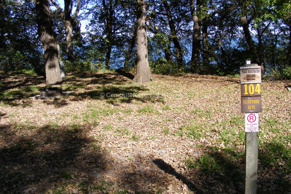 Campsite 104 in Marble Beach State Park Campground at Marble Beach